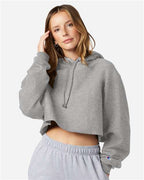 Champion Women's Reverse Weave® Hooded Cropped Sweatshirt RW01W