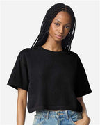 American Apparel Women's Garment-Dyed Heavyweight Cropped Tee 1302GD