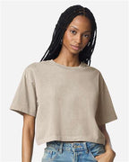 American Apparel Women's Garment-Dyed Heavyweight Cropped Tee 1302GD