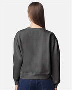 Comfort Colors Women's Garment-Dyed Mid-Length Crewneck Sweatshirt 1566L