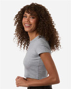 American Apparel Women's Baby Rib Cropped Tee BR210