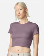 American Apparel Women's Baby Rib Cropped Tee BR210