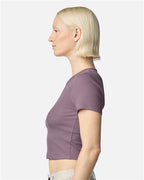 American Apparel Women's Baby Rib Cropped Tee BR210