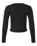 American Apparel Women's Baby Rib Long Sleeve Cropped Tee BR2107