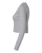 American Apparel Women's Baby Rib Long Sleeve Cropped Tee BR2107