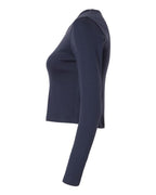 American Apparel Women's Baby Rib Long Sleeve Cropped Tee BR2107