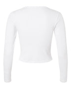 American Apparel Women's Baby Rib Long Sleeve Cropped Tee BR2107