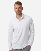 Adidas Men's Textured Stripe Quarter-Zip Pullover A708