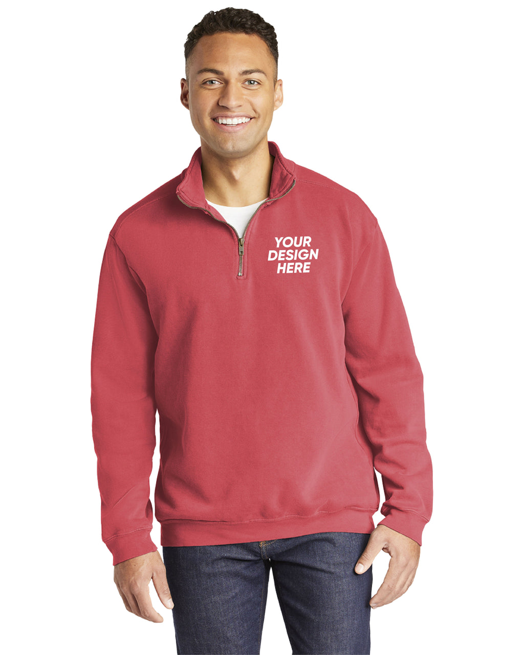 Comfort Colors 1580 | Garment-Dyed Quarter Zip Sweatshirt