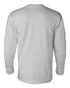 Bayside Unisex USA-Made Long Sleeve Pocket T-Shirt 8100