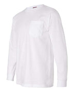 Bayside Unisex USA-Made Long Sleeve Pocket T-Shirt 8100