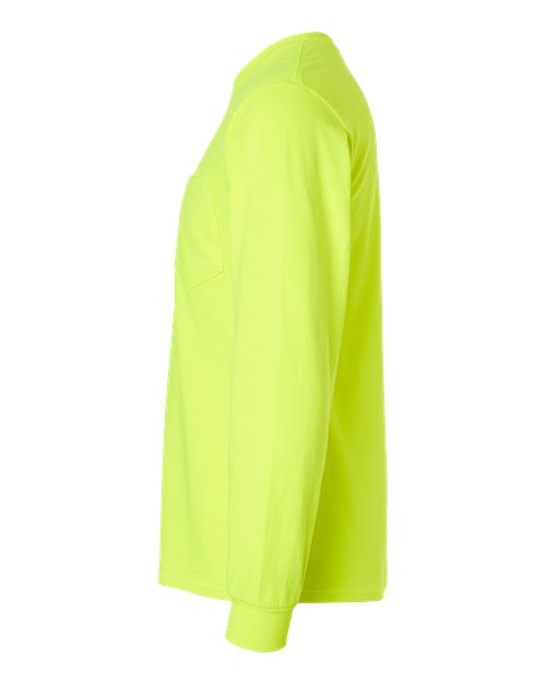 Gildan Unisex Ultra Cotton® Long Sleeve Pocket T-Shirt 2410