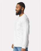 Gildan Unisex Ultra Cotton® Long Sleeve Pocket T-Shirt 2410