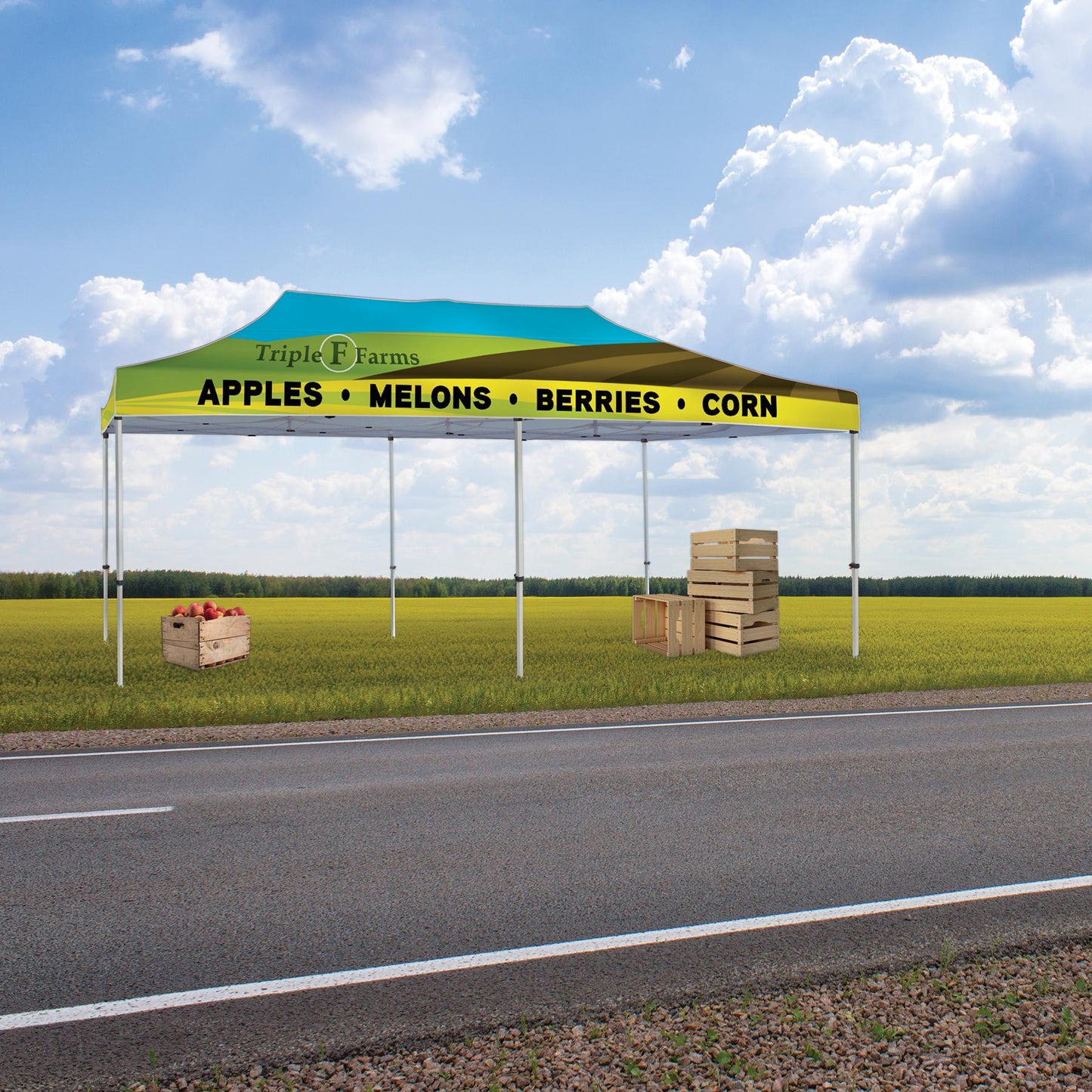 Custom 10' x 20' Heavy Duty Canopy Tent – Add Your Logo or Design