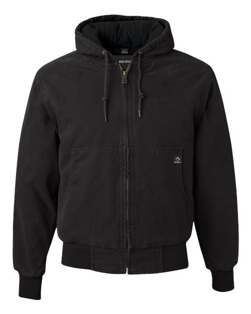 DRI DUCK Men's Cheyenne Boulder Cloth™ Hooded Jacket with Tricot Quilt Lining 5020