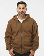 DRI DUCK Men's Crossfire Heavyweight Power Fleece Hooded Jacket with Thermal Lining 7033