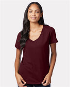 Hanes Women's Perfect-T V-Neck T-Shirt S04V