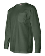 Bayside Unisex USA-Made Long Sleeve Pocket T-Shirt 8100