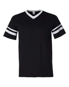 Augusta Sportswear V-Neck Jersey with Striped Sleeves 360