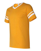 Augusta Sportswear V-Neck Jersey with Striped Sleeves 360