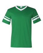 Augusta Sportswear V-Neck Jersey with Striped Sleeves 360