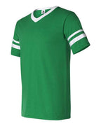 Augusta Sportswear V-Neck Jersey with Striped Sleeves 360