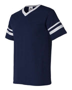 Augusta Sportswear V-Neck Jersey with Striped Sleeves 360