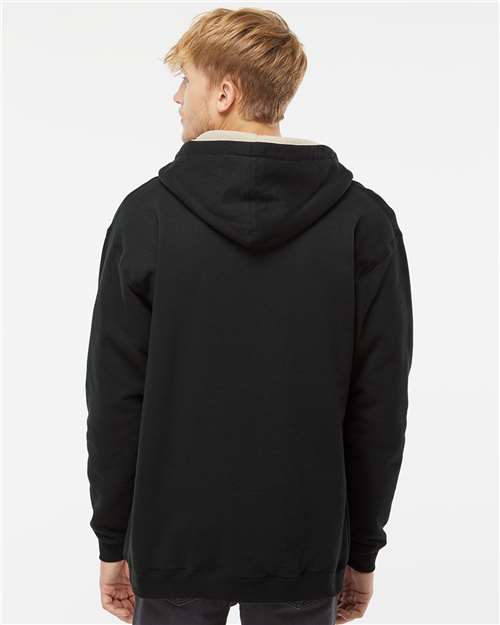 Independent Trading Co. Men's Sherpa-Lined Full-Zip Hooded Sweatshirt EXP40SHZ