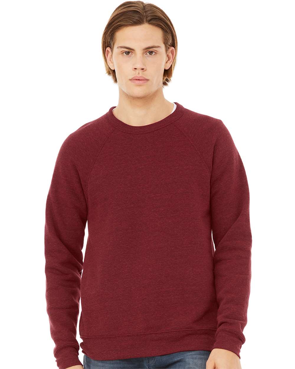 Custom Unisex Sponge Fleece Raglan Crewneck Sweatshirt – Add Your Logo or Design