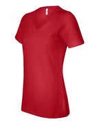 BELLA + CANVAS Women’s Relaxed Jersey V-Neck Tee 6405