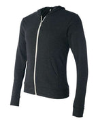 BELLA + CANVAS Unisex Triblend Lightweight Full-Zip Hooded Long Sleeve Tee 3939