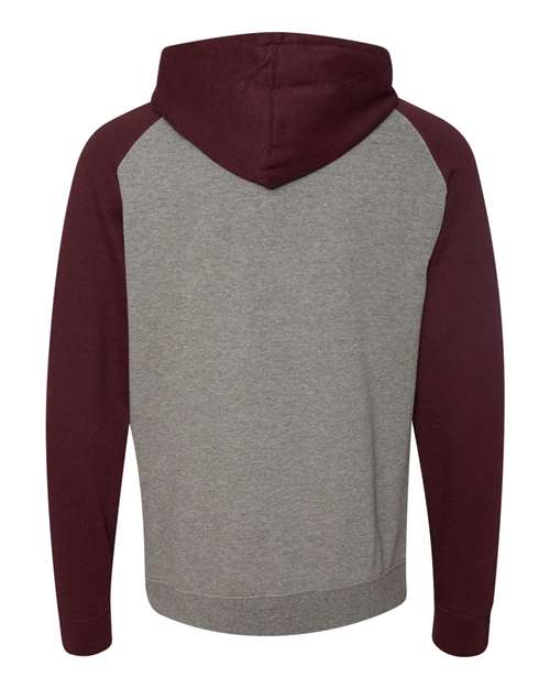 Independent Trading Co. Unisex Raglan Hooded Sweatshirt IND40RP