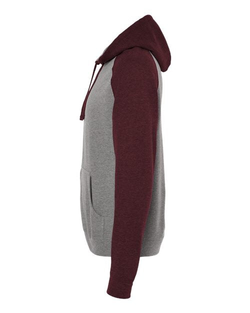 Independent Trading Co. Unisex Raglan Hooded Sweatshirt IND40RP