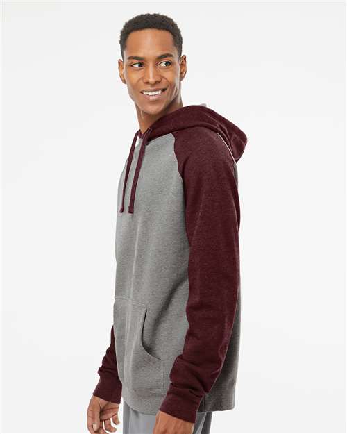 Independent Trading Co. Unisex Raglan Hooded Sweatshirt IND40RP