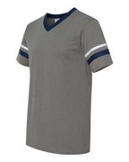Augusta Sportswear V-Neck Jersey with Striped Sleeves 360