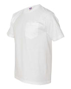 Bayside Unisex USA-Made Midweight Pocket T-Shirt 5070