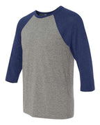 BELLA + CANVAS Unisex Three-Quarter Sleeve Baseball Tee 3200
