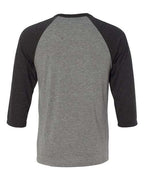 BELLA + CANVAS Unisex Three-Quarter Sleeve Baseball Tee 3200