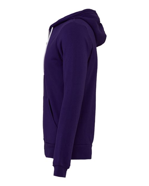 BELLA + CANVAS Unisex Sponge Fleece Full-Zip Hoodie Sweatshirt 3739