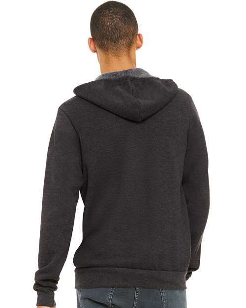 BELLA + CANVAS Unisex Sponge Fleece Full-Zip Hoodie Sweatshirt 3739