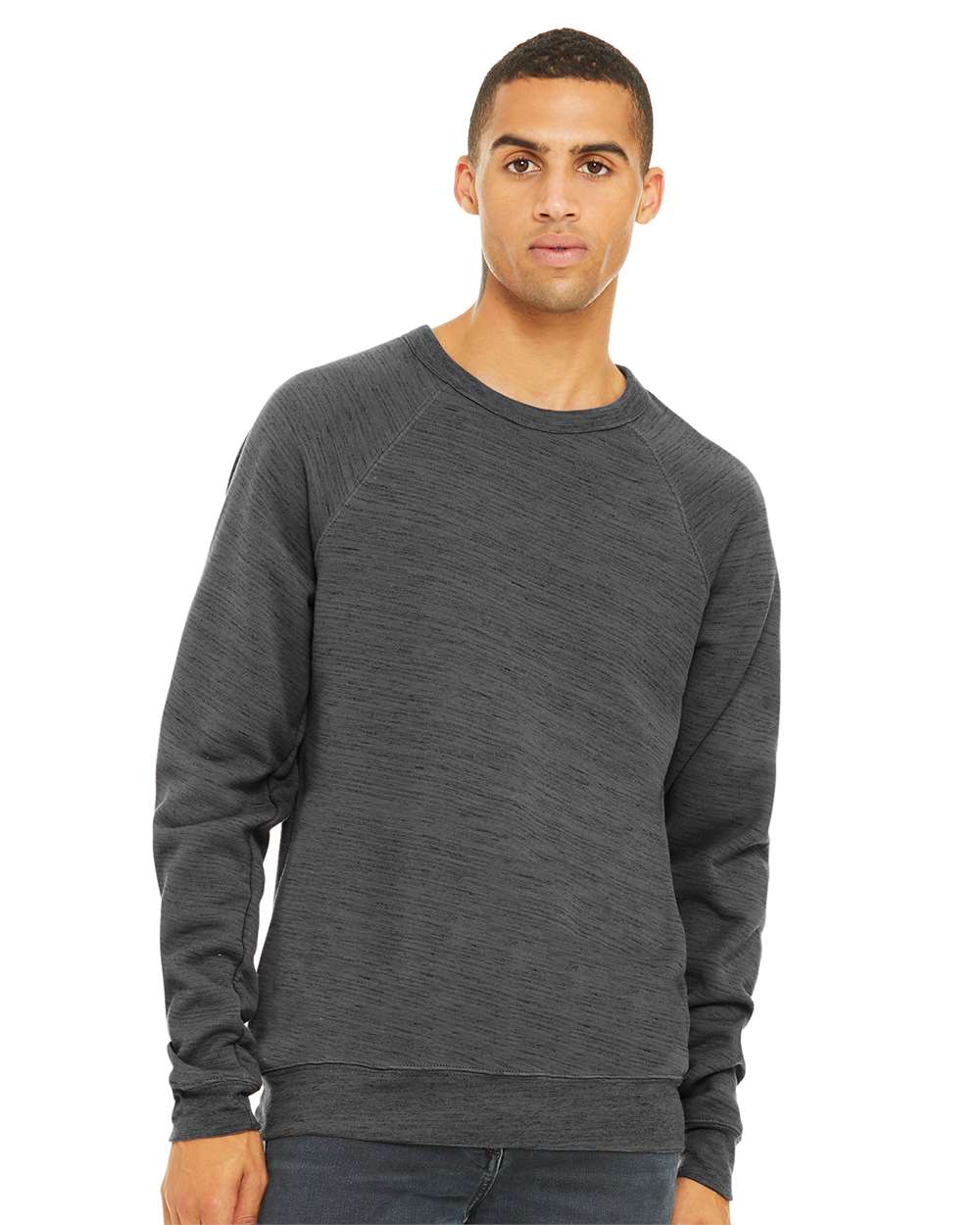 Custom Unisex Sponge Fleece Raglan Crewneck Sweatshirt – Add Your Logo or Design