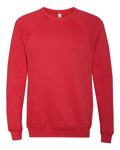 BELLA + CANVAS Unisex Sponge Fleece Raglan Crewneck Sweatshirt 3901