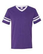 Augusta Sportswear V-Neck Jersey with Striped Sleeves 360