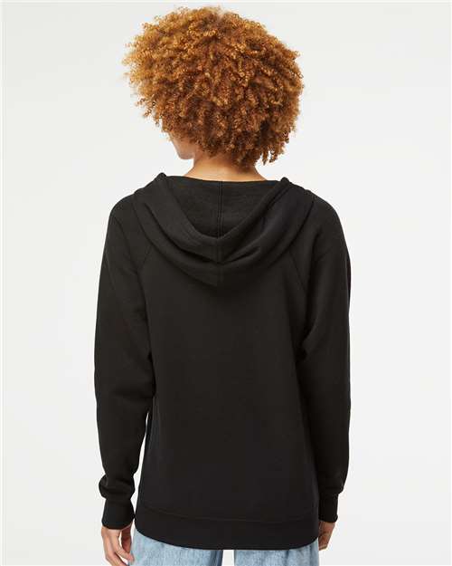 Independent Trading Co. Unisex Special Blend Raglan Full-Zip Hooded Sweatshirt PRM33SBZ