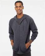 Independent Trading Co. Unisex Special Blend Raglan Full-Zip Hooded Sweatshirt PRM33SBZ
