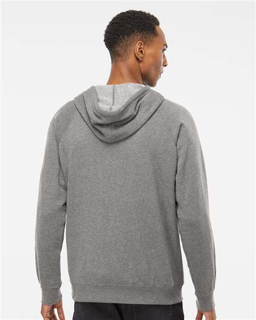 Independent Trading Co. Unisex Special Blend Raglan Full-Zip Hooded Sweatshirt PRM33SBZ