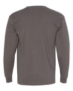Bayside Unisex USA-Made Long Sleeve Pocket T-Shirt 8100