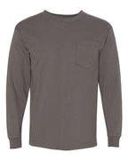 Bayside Unisex USA-Made Long Sleeve Pocket T-Shirt 8100