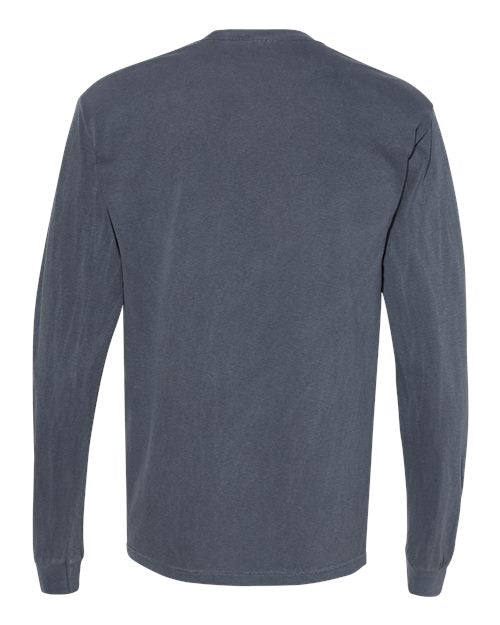 Comfort Colors Unisex Garment-Dyed Heavyweight Long Sleeve Pocket T-Shirt 4410