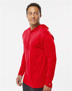 Badger Unisex B-Core Hooded Long Sleeve T-Shirt 4105